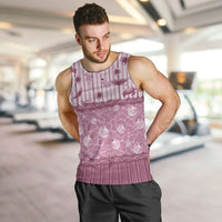 Hawaii Christmas In July Men Tank Top Dusty Pink Mele Kalikimaka Sea Animals DT05 Pink - Polynesian Pride