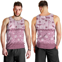 Hawaii Christmas In July Men Tank Top Dusty Pink Mele Kalikimaka Sea Animals DT05 - Polynesian Pride
