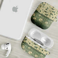 Hawaii Christmas In July AirPods Case Olive Green Mele Kalikimaka Sea Animals