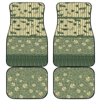 Hawaii Christmas In July Car Mats Olive Green Mele Kalikimaka Sea Animals