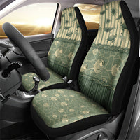 Hawaii Christmas In July Car Seat Cover Olive Green Mele Kalikimaka Sea Animals DT05 - Polynesian Pride