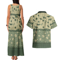 Hawaii Christmas In July Couples Matching Tank Maxi Dress and Hawaiian Shirt Olive Green Mele Kalikimaka Sea Animals DT05 - Polynesian Pride