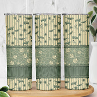 Hawaii Christmas In July Skinny Tumbler Olive Green Mele Kalikimaka Sea Animals DT05 - Polynesian Pride