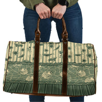 Hawaii Christmas In July Travel Bag Olive Green Mele Kalikimaka Sea Animals DT05 Green - Polynesian Pride