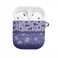 Hawaii Christmas In July AirPods Case Amethyst Purple Mele Kalikimaka Sea Animals DT05 Purple - Polynesian Pride
