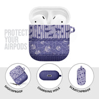 Hawaii Christmas In July AirPods Case Amethyst Purple Mele Kalikimaka Sea Animals DT05 - Polynesian Pride