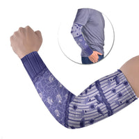 Hawaii Christmas In July Arm Sleeves Amethyst Purple Mele Kalikimaka Sea Animals DT05 Set of 2 Purple - Polynesian Pride