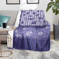 Hawaii Christmas In July Blanket Amethyst Purple Mele Kalikimaka Sea Animals