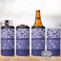 Hawaii Christmas In July 4 in 1 Can Cooler Tumbler Amethyst Purple Mele Kalikimaka Sea Animals DT05 - Polynesian Pride