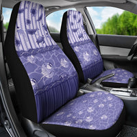 Hawaii Christmas In July Car Seat Cover Amethyst Purple Mele Kalikimaka Sea Animals DT05 - Polynesian Pride