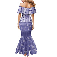 Hawaii Christmas In July Family Matching Mermaid Dress and Hawaiian Shirt Amethyst Purple Mele Kalikimaka Sea Animals DT05 - Polynesian Pride
