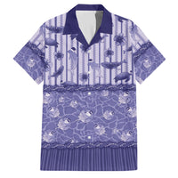 Hawaii Christmas In July Family Matching Summer Maxi Dress and Hawaiian Shirt Amethyst Purple Mele Kalikimaka Sea Animals DT05 Dad's Shirt - Short Sleeve Purple - Polynesian Pride