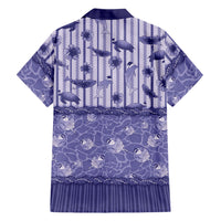 Hawaii Christmas In July Family Matching Summer Maxi Dress and Hawaiian Shirt Amethyst Purple Mele Kalikimaka Sea Animals DT05 - Polynesian Pride