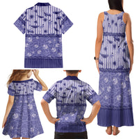 Hawaii Christmas In July Family Matching Tank Maxi Dress and Hawaiian Shirt Amethyst Purple Mele Kalikimaka Sea Animals DT05 - Polynesian Pride