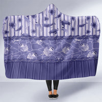 Hawaii Christmas In July Hooded Blanket Amethyst Purple Mele Kalikimaka Sea Animals DT05 One Size Purple - Polynesian Pride