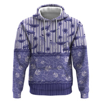 Hawaii Christmas In July Hoodie Amethyst Purple Mele Kalikimaka Sea Animals DT05 Pullover Hoodie Purple - Polynesian Pride
