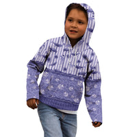 Hawaii Christmas In July Kid Hoodie Amethyst Purple Mele Kalikimaka Sea Animals DT05 - Polynesian Pride