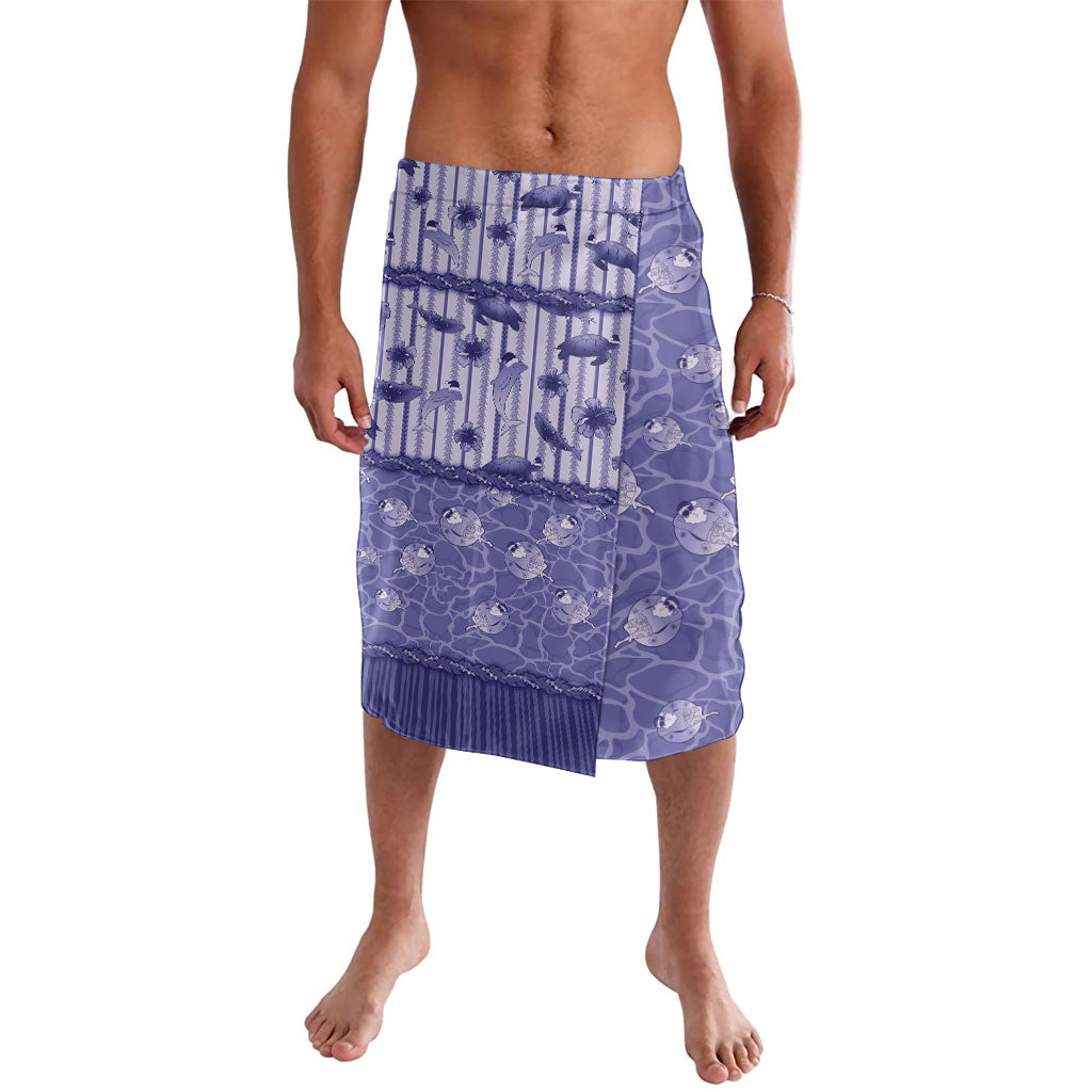 Hawaii Christmas In July Lavalava Amethyst Purple Mele Kalikimaka Sea Animals DT05 Purple - Polynesian Pride