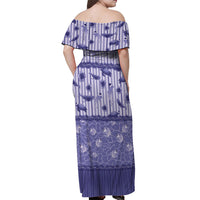 Hawaii Christmas In July Off Shoulder Maxi Dress Amethyst Purple Mele Kalikimaka Sea Animals DT05 - Polynesian Pride