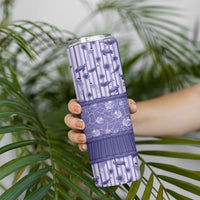 Hawaii Christmas In July Skinny Tumbler Amethyst Purple Mele Kalikimaka Sea Animals DT05 - Polynesian Pride