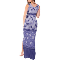 Hawaii Christmas In July Tank Maxi Dress Amethyst Purple Mele Kalikimaka Sea Animals DT05 - Polynesian Pride