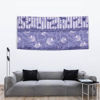 Hawaii Christmas In July Tapestry Amethyst Purple Mele Kalikimaka Sea Animals