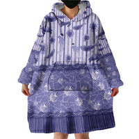Hawaii Christmas In July Wearable Blanket Hoodie Amethyst Purple Mele Kalikimaka Sea Animals DT05 - Polynesian Pride