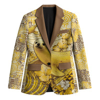 Hawaii Banana Seal Blazer Ilio Holo I Ka Uaua Aloha DT05 Unisex Yellow - Polynesian Pride