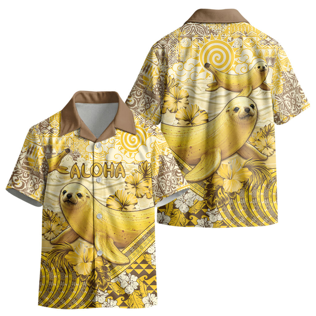 Hawaii Banana Seal Kid Hawaiian Shirt Ilio Holo I Ka Uaua Aloha DT05 - Polynesian Pride