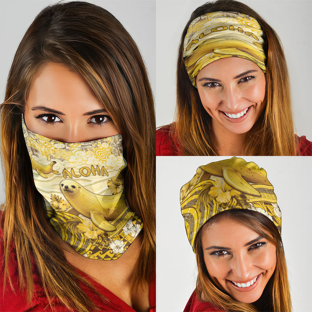 Hawaii Banana Seal Neck Gaiter Ilio Holo I Ka Uaua Aloha DT05 - Polynesian Pride