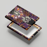 Hawaii Halloween Canvas Wall Art Skeleton Bones Flower Lei Tropical Floral DT05 - Polynesian Pride