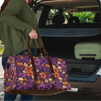 Hawaii Halloween Travel Bag Skeleton Pumpkin Hawaiian Flower Tribal DT05 - Polynesian Pride