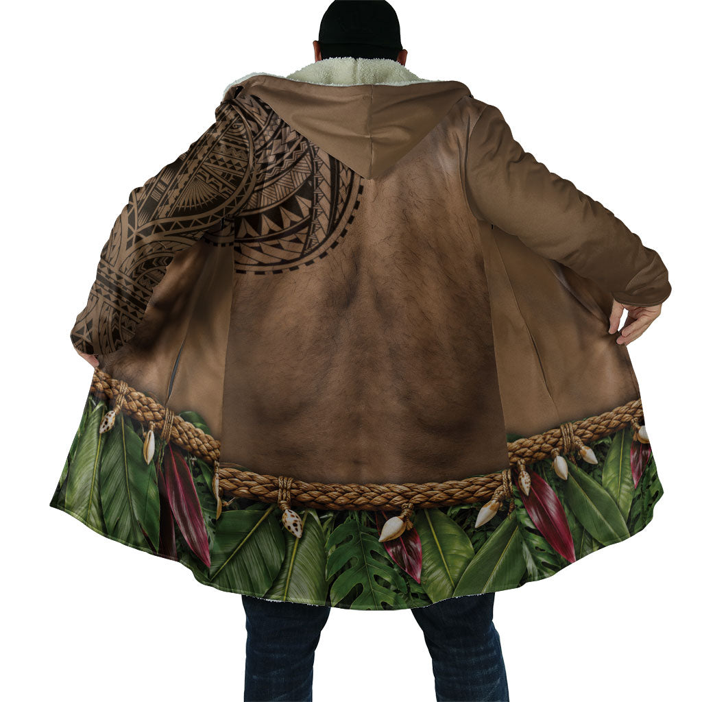 Warrior Muscle Tattoo 3D Funny Graphic Cloak Six Pack Abs Bone Necklace Leaf Skirt DT05 - Polynesian Pride