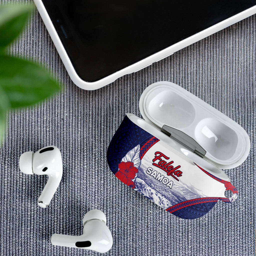 Falefa Samoa Village AirPods Case Valley Polynesian Tribal Hibiscus Floral
