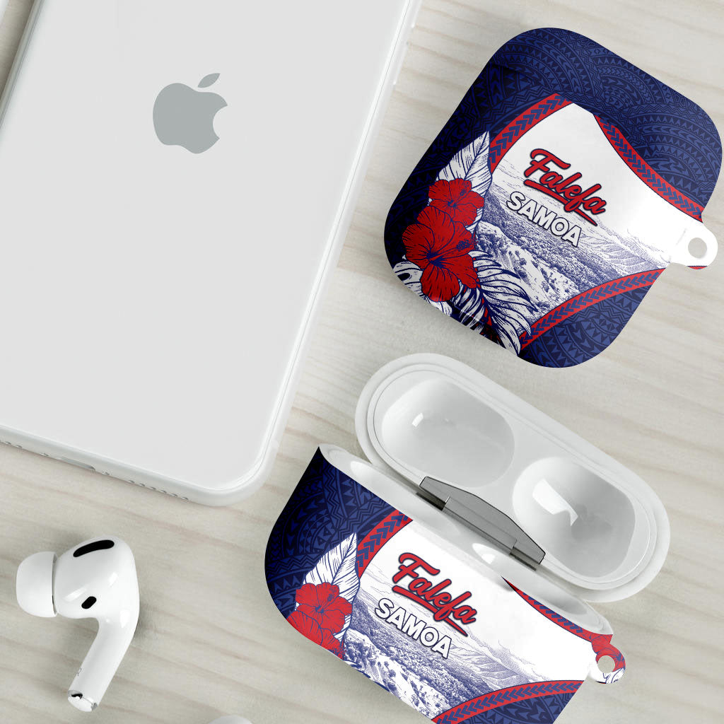 Falefa Samoa Village AirPods Case Valley Polynesian Tribal Hibiscus Floral