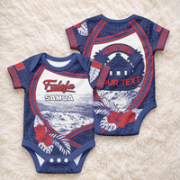 Personalised Falefa Samoa Village Baby Onesie Valley Polynesian Tribal Hibiscus Floral