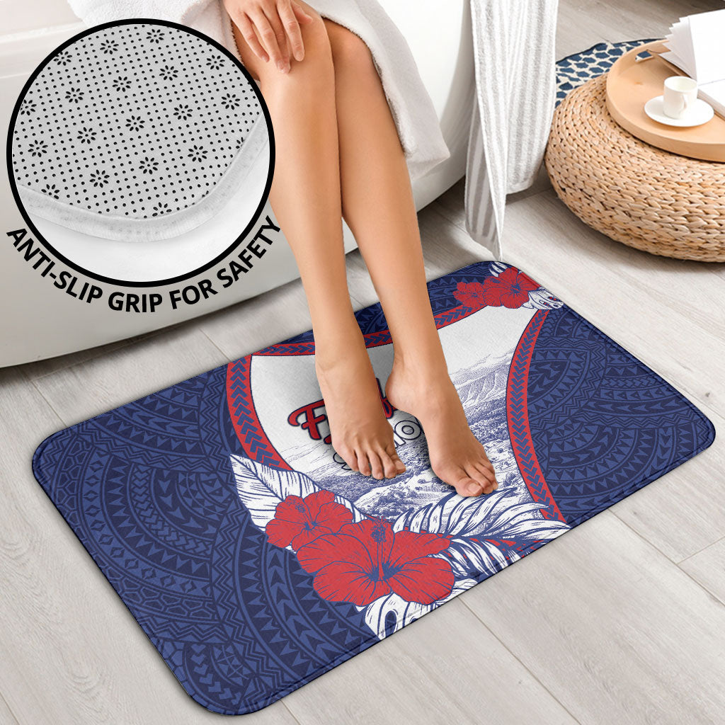 Falefa Samoa Village Bathroom Set Valley Polynesian Tribal Hibiscus Floral