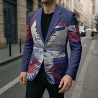 Personalised Falefa Samoa Village Blazer Valley Polynesian Tribal Hibiscus Floral