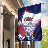 Falefa Samoa Village Garden Flag Valley Polynesian Tribal Hibiscus Floral