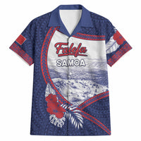 Personalised Falefa Samoa Village Hawaiian Shirt Valley Polynesian Tribal Hibiscus Floral