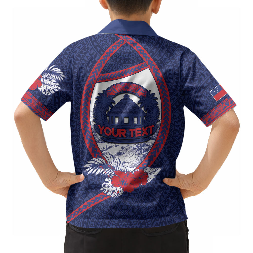 Personalised Falefa Samoa Village Hawaiian Shirt Valley Polynesian Tribal Hibiscus Floral