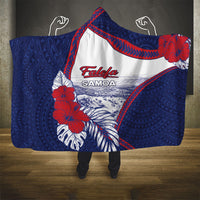 Falefa Samoa Village Hooded Blanket Valley Polynesian Tribal Hibiscus Floral