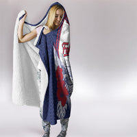Falefa Samoa Village Hooded Blanket Valley Polynesian Tribal Hibiscus Floral