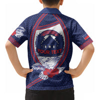 Personalised Falefa Samoa Village Kid Hawaiian Shirt Valley Polynesian Tribal Hibiscus Floral