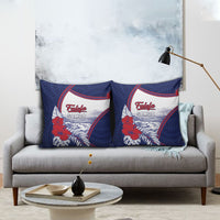 Falefa Samoa Village Pillow Cover Valley Polynesian Tribal Hibiscus Floral