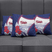Falefa Samoa Village Pillow Cover Valley Polynesian Tribal Hibiscus Floral