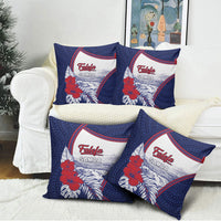 Falefa Samoa Village Pillow Cover Valley Polynesian Tribal Hibiscus Floral
