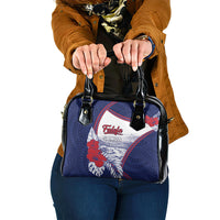 Falefa Samoa Village Shoulder Handbag Valley Polynesian Tribal Hibiscus Floral