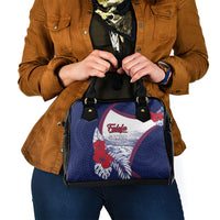 Falefa Samoa Village Shoulder Handbag Valley Polynesian Tribal Hibiscus Floral