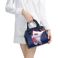 Falefa Samoa Village Shoulder Handbag Valley Polynesian Tribal Hibiscus Floral